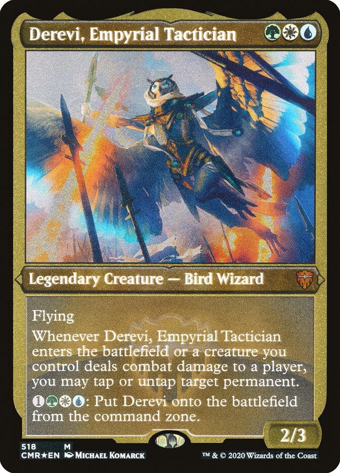 Derevi, Empyrial Tactician (Etched) [Commander Legends] | Good Games Morley