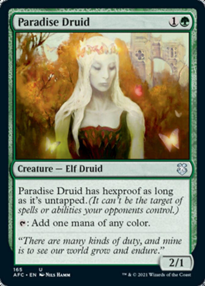 Paradise Druid [Dungeons & Dragons: Adventures in the Forgotten Realms Commander] | Good Games Morley