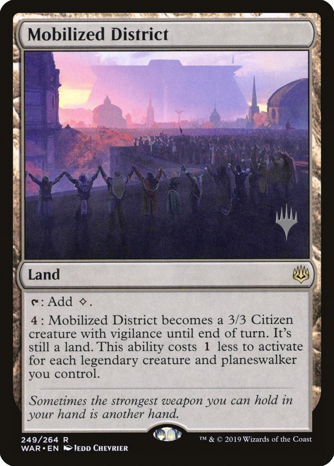 Mobilized District (Promo Pack) [War of the Spark Promos] | Good Games Morley
