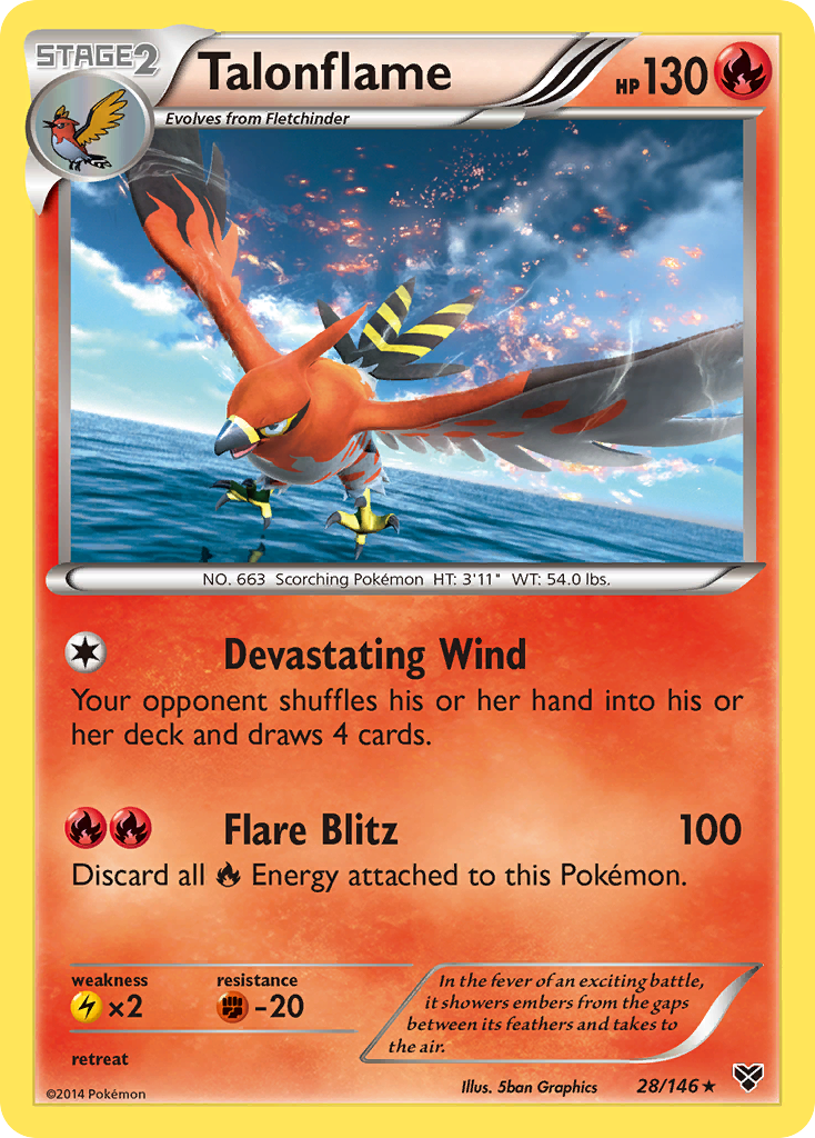 Talonflame (28/146) [XY: Base Set] | Good Games Morley