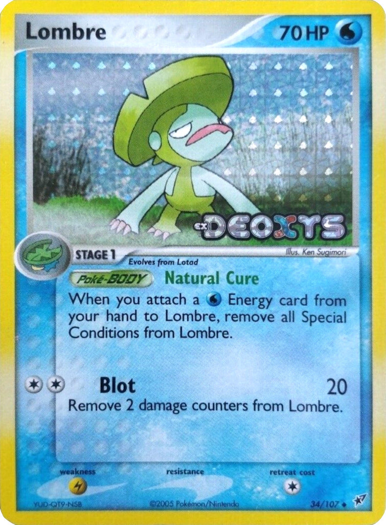 Lombre (34/107) (Stamped) [EX: Deoxys] | Good Games Morley