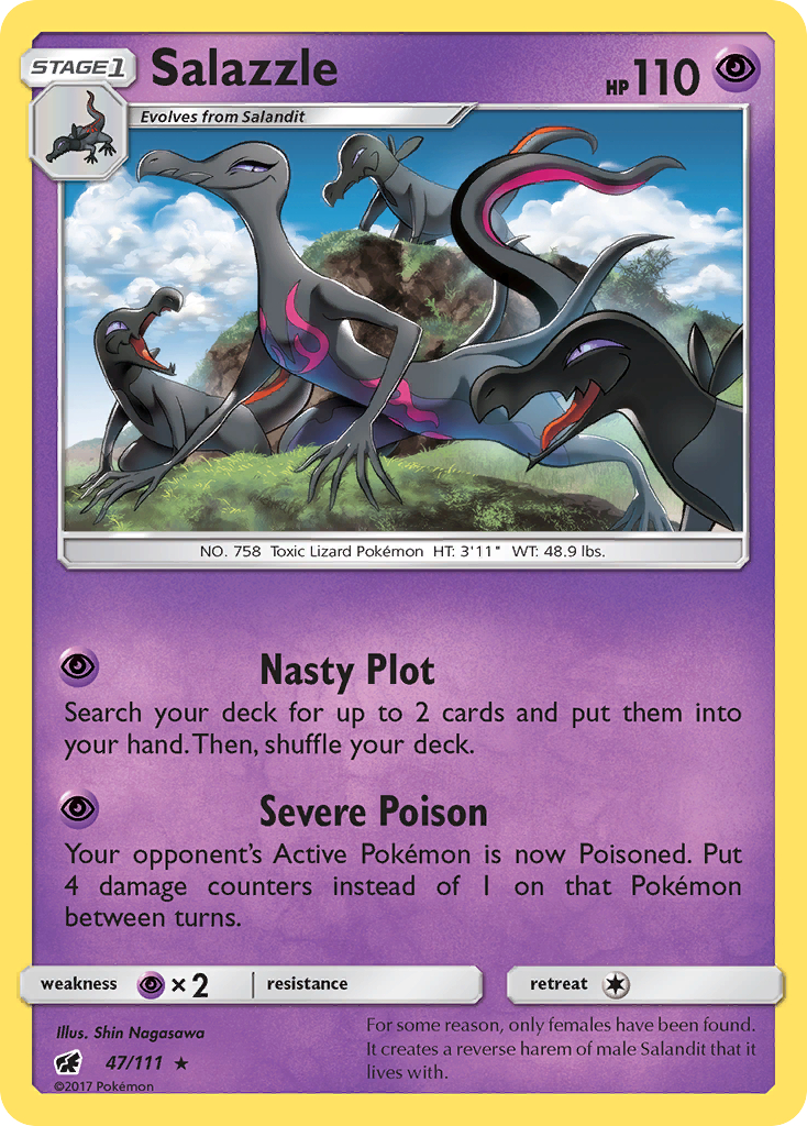 Salazzle (47/111) [Sun & Moon: Crimson Invasion] | Good Games Morley