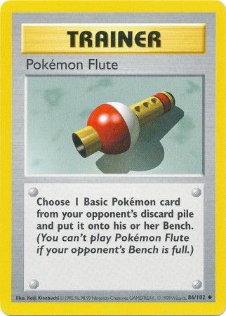 Pokemon Flute (86/102) [Base Set Shadowless Unlimited] | Good Games Morley