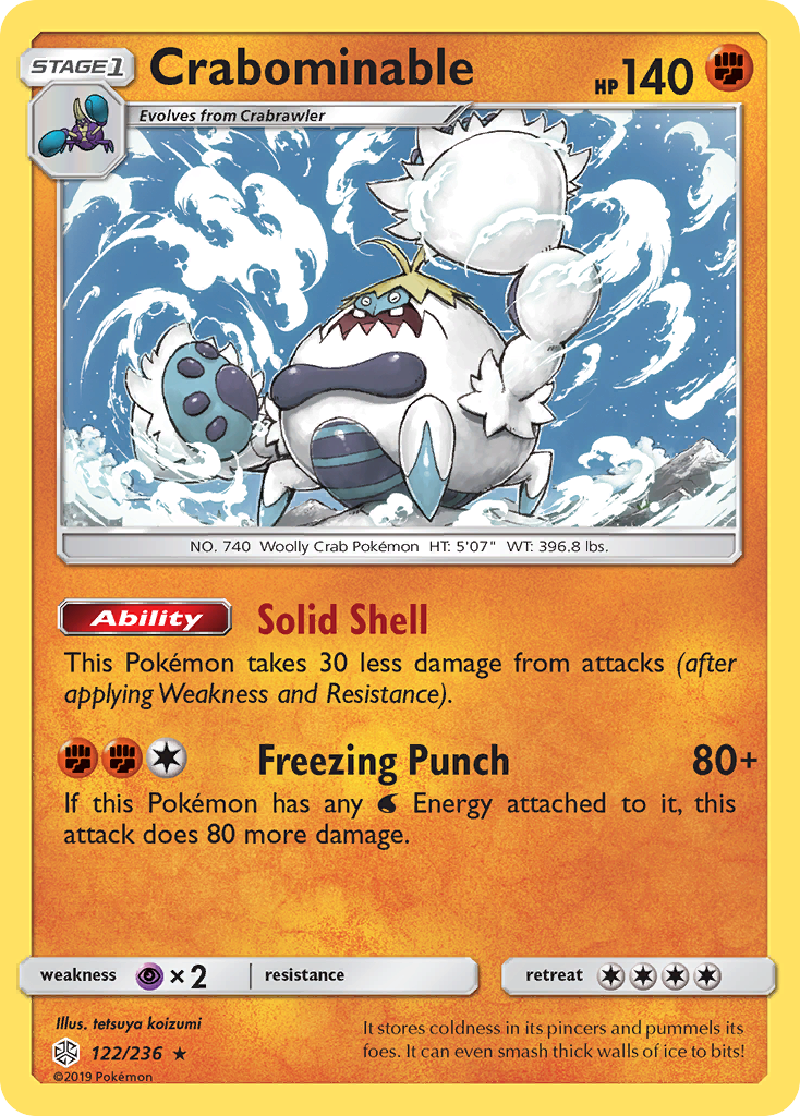 Crabominable (122/236) [Sun & Moon: Cosmic Eclipse] | Good Games Morley