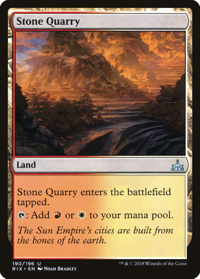 Stone Quarry [Rivals of Ixalan] | Good Games Morley