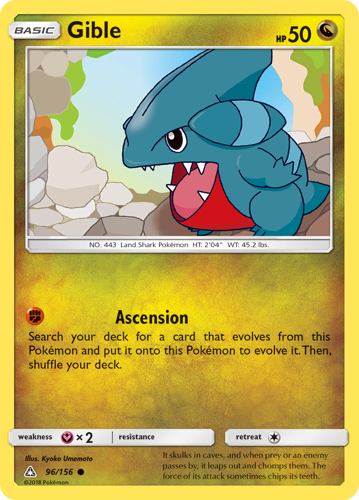 Gible (96/156) [Sun & Moon: Ultra Prism] | Good Games Morley