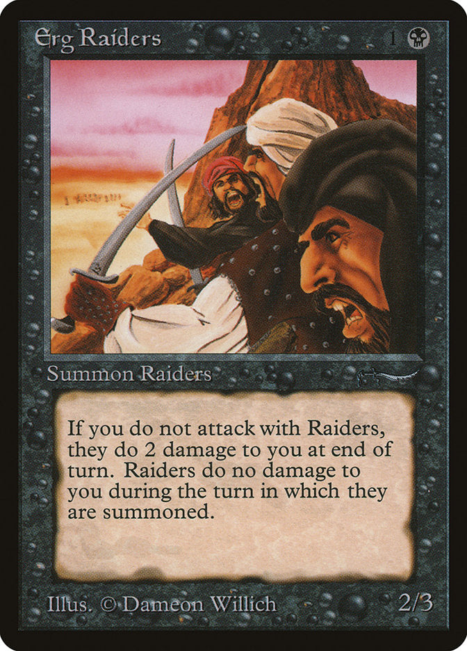Erg Raiders (Dark Mana Cost) [Arabian Nights] | Good Games Morley