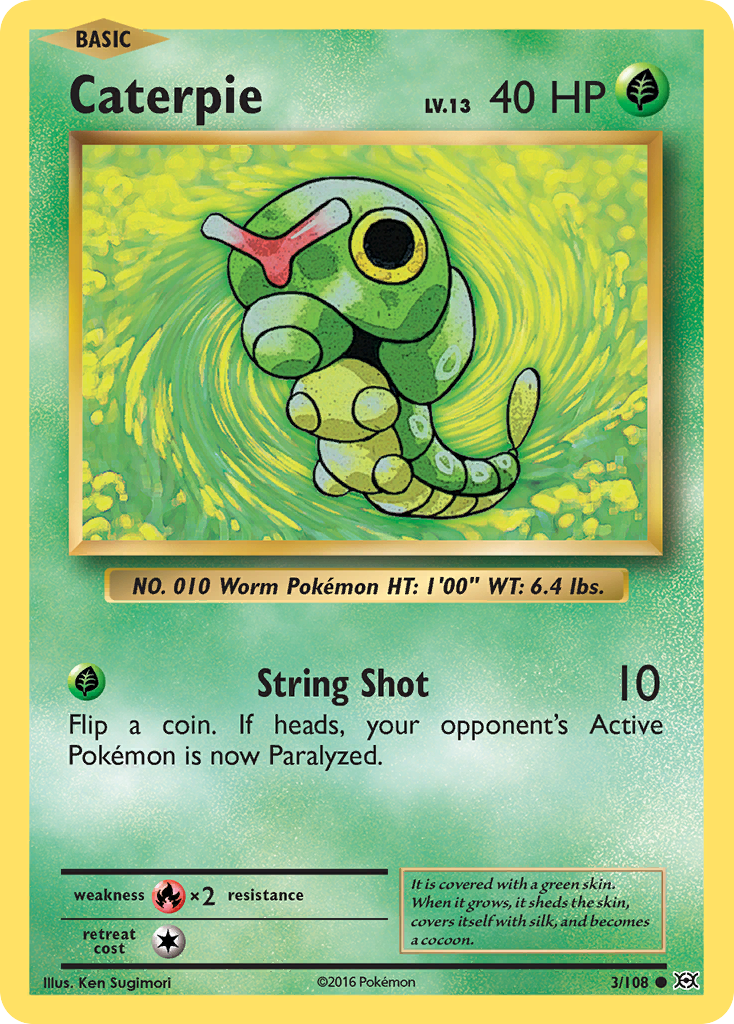 Caterpie (3/108) [XY: Evolutions] | Good Games Morley