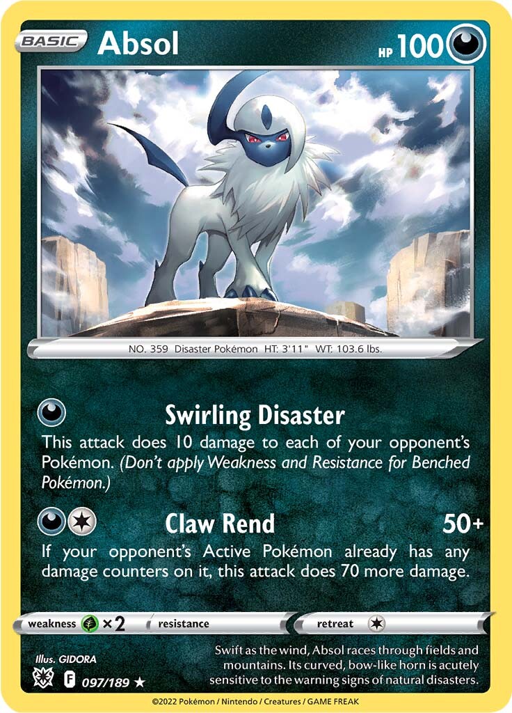 Absol (097/189) [Sword & Shield: Astral Radiance] | Good Games Morley