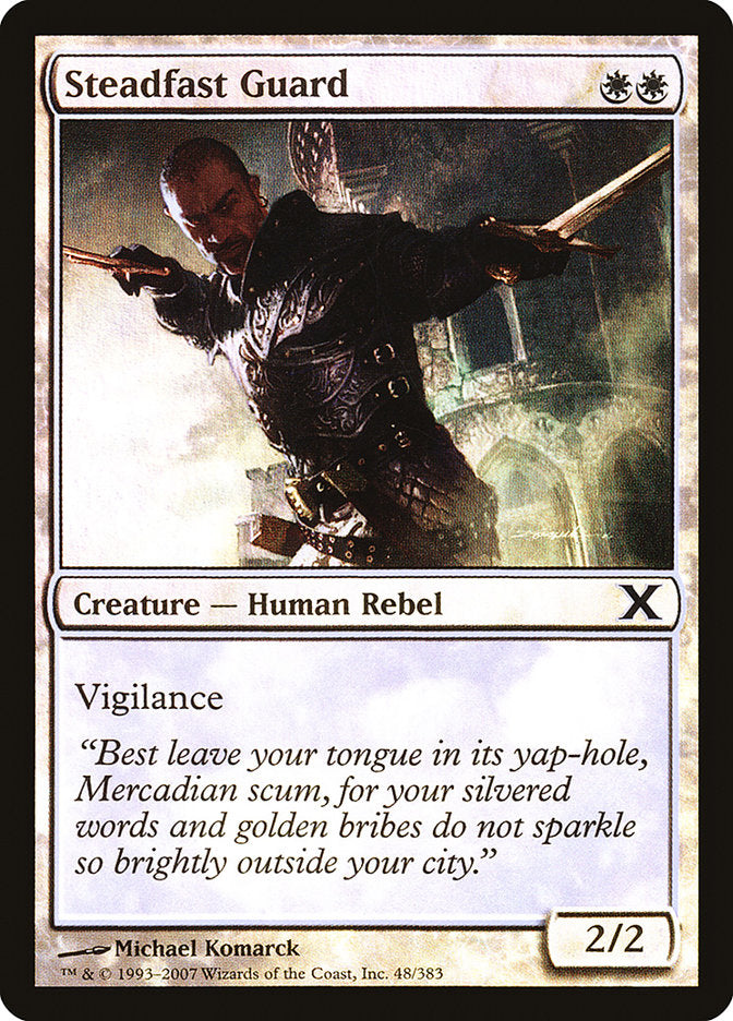 Steadfast Guard (Premium Foil) [Tenth Edition] | Good Games Morley