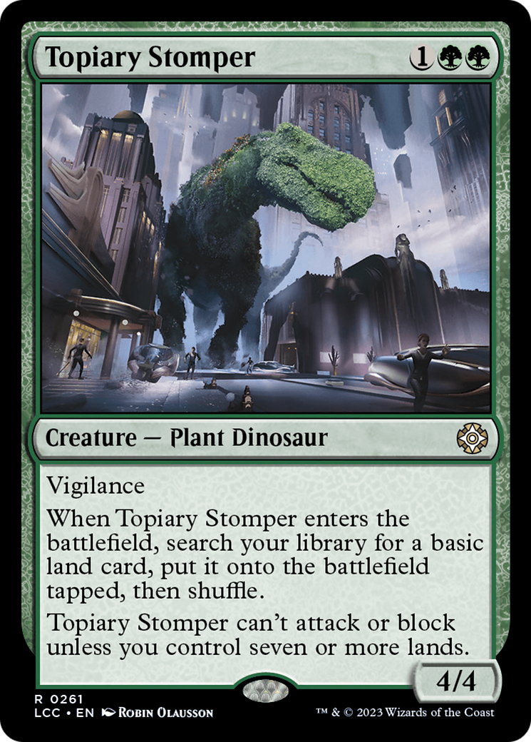 Topiary Stomper [The Lost Caverns of Ixalan Commander] | Good Games Morley