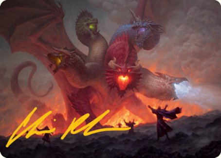 Tiamat Art Card (Gold-Stamped Signature) [Dungeons & Dragons: Adventures in the Forgotten Realms Art Series] | Good Games Morley