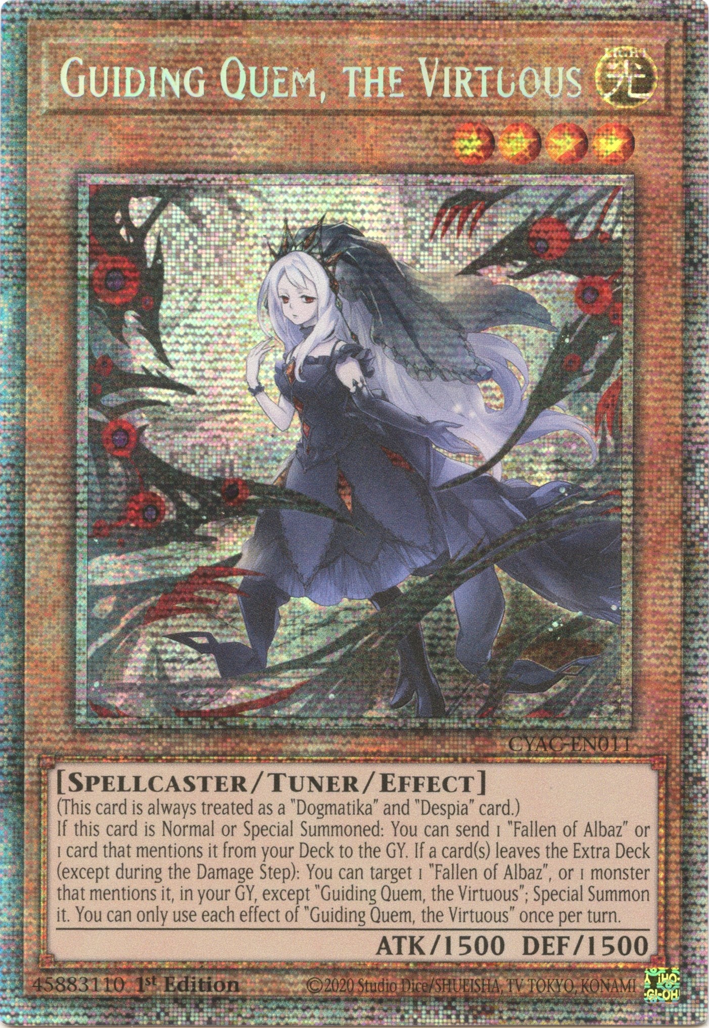 Guiding Quem, the Virtuous [CYAC-EN011] Starlight Rare | Good Games Morley