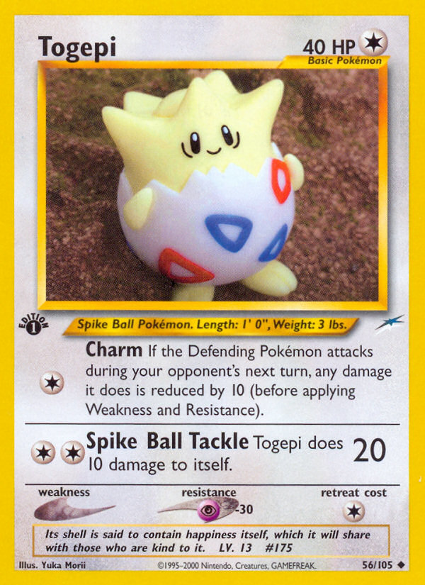 Togepi (56/105) [Neo Destiny 1st Edition] | Good Games Morley