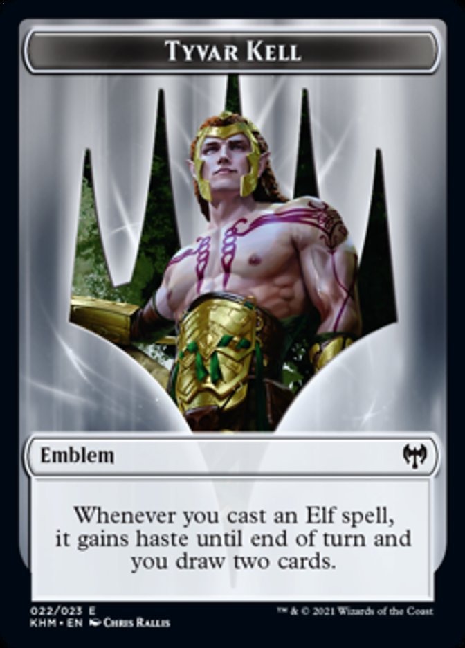 Tyvar Kell Emblem [Kaldheim Tokens] | Good Games Morley