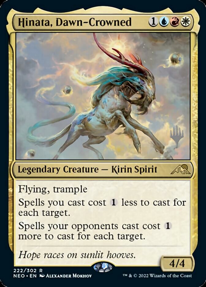 Hinata, Dawn-Crowned (Promo Pack) [Kamigawa: Neon Dynasty Promos] | Good Games Morley