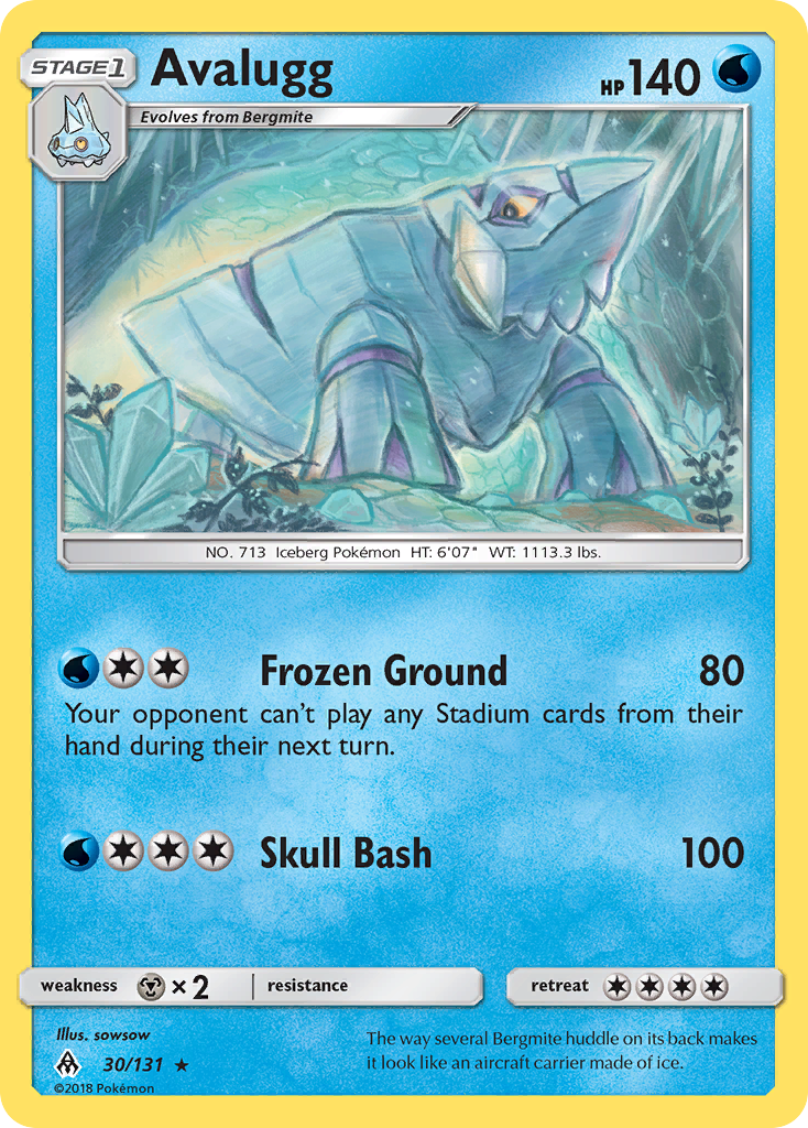 Avalugg (30/131) [Sun & Moon: Forbidden Light] | Good Games Morley