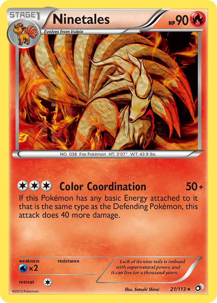 Ninetales (21/113) [Black & White: Legendary Treasures] | Good Games Morley