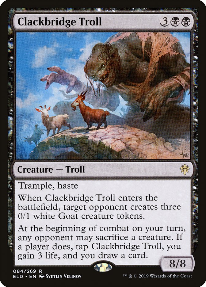 Clackbridge Troll [Throne of Eldraine] | Good Games Morley