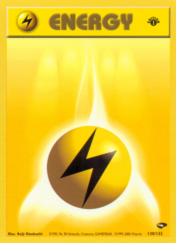 Lightning Energy (130/132) [Gym Challenge 1st Edition] | Good Games Morley