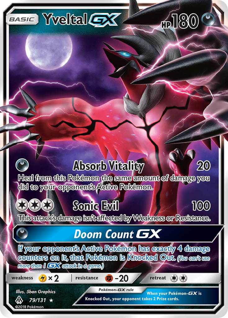 Yveltal GX (79/131) [Sun & Moon: Forbidden Light] | Good Games Morley