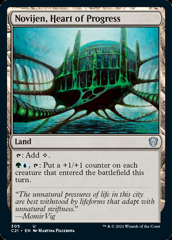 Novijen, Heart of Progress [Commander 2021] | Good Games Morley
