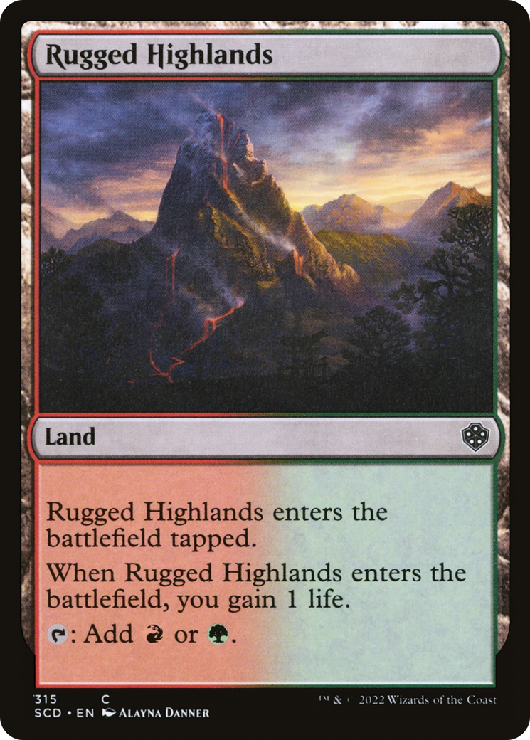 Rugged Highlands [Starter Commander Decks] | Good Games Morley