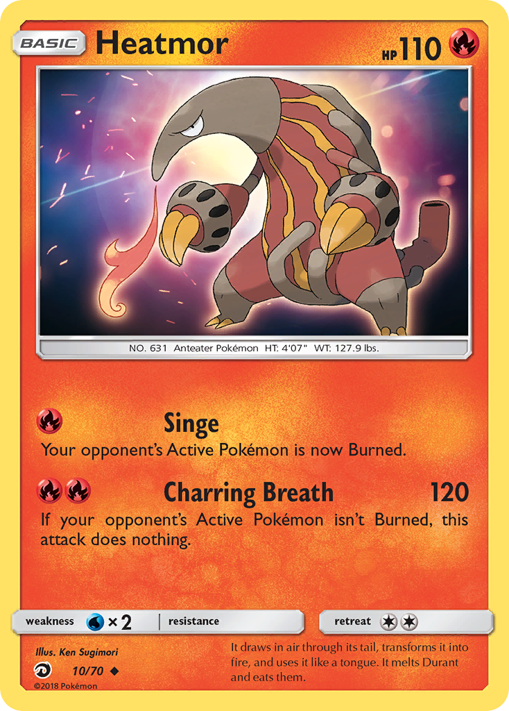 Heatmor (10/70) [Sun & Moon: Dragon Majesty] | Good Games Morley