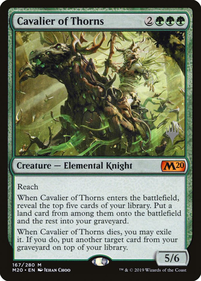 Cavalier of Thorns (Promo Pack) [Core Set 2020 Promos] | Good Games Morley