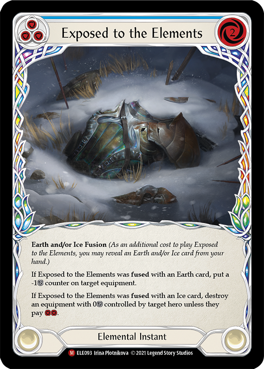 Exposed to the Elements [ELE093] (Tales of Aria)  1st Edition Rainbow Foil | Good Games Morley