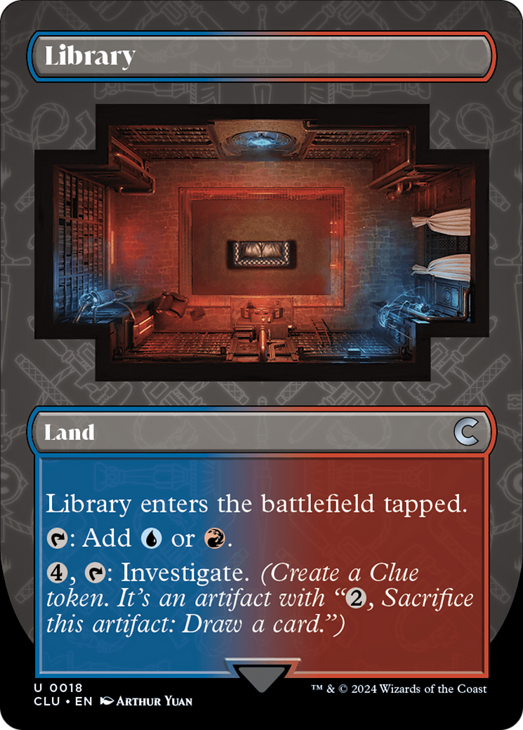Library (Borderless) [Ravnica: Clue Edition] | Good Games Morley