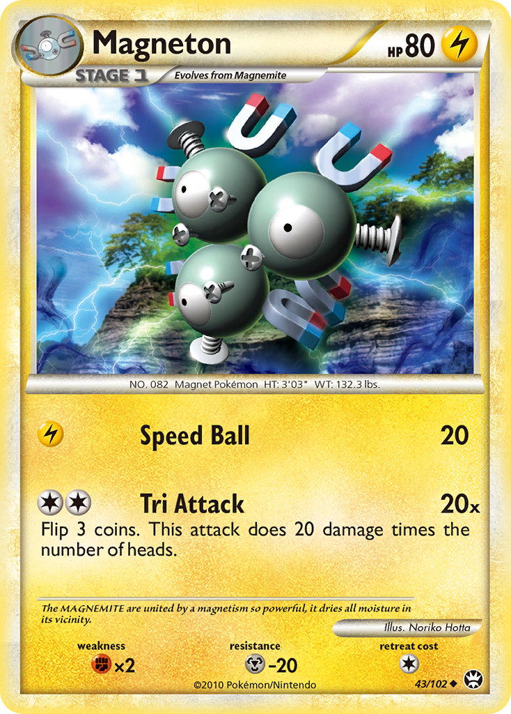 Magneton (43/102) [HeartGold & SoulSilver: Triumphant] | Good Games Morley