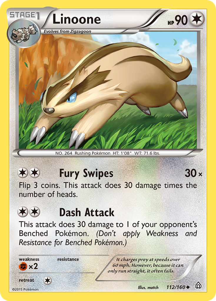 Linoone (112/160) [XY: Primal Clash] | Good Games Morley