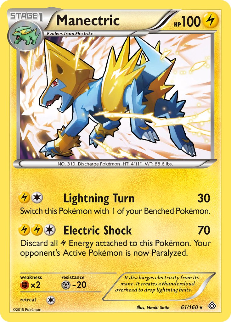 Manectric (61/160) (Theme Deck Exclusive) [XY: Primal Clash] | Good Games Morley