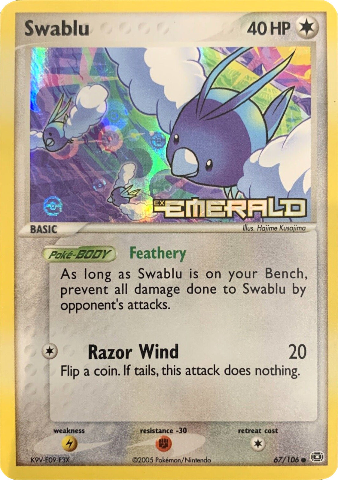 Swablu (67/106) (Stamped) [EX: Emerald] | Good Games Morley