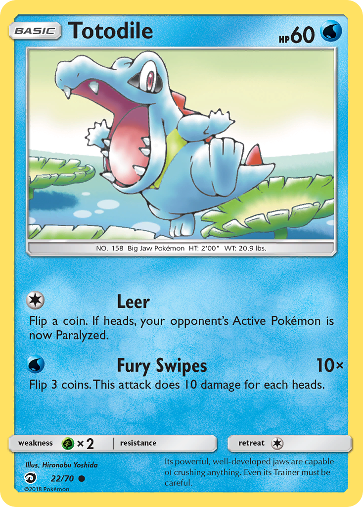 Totodile (22/70) [Sun & Moon: Dragon Majesty] | Good Games Morley