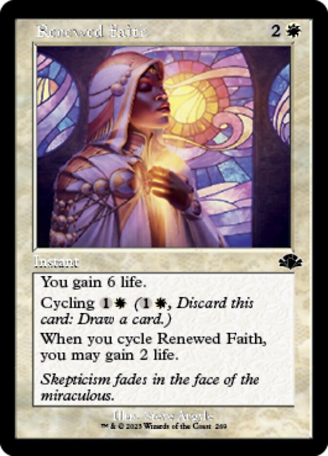 Renewed Faith (Retro) [Dominaria Remastered] | Good Games Morley