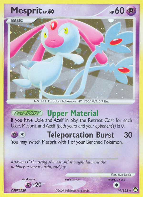 Mesprit (14/123) [Diamond & Pearl: Mysterious Treasures] | Good Games Morley