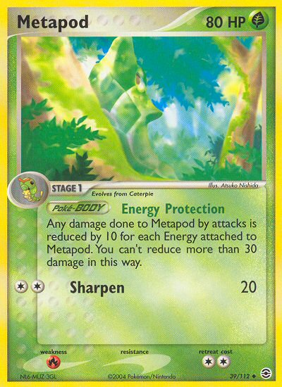 Metapod (39/112) [EX: FireRed & LeafGreen] | Good Games Morley