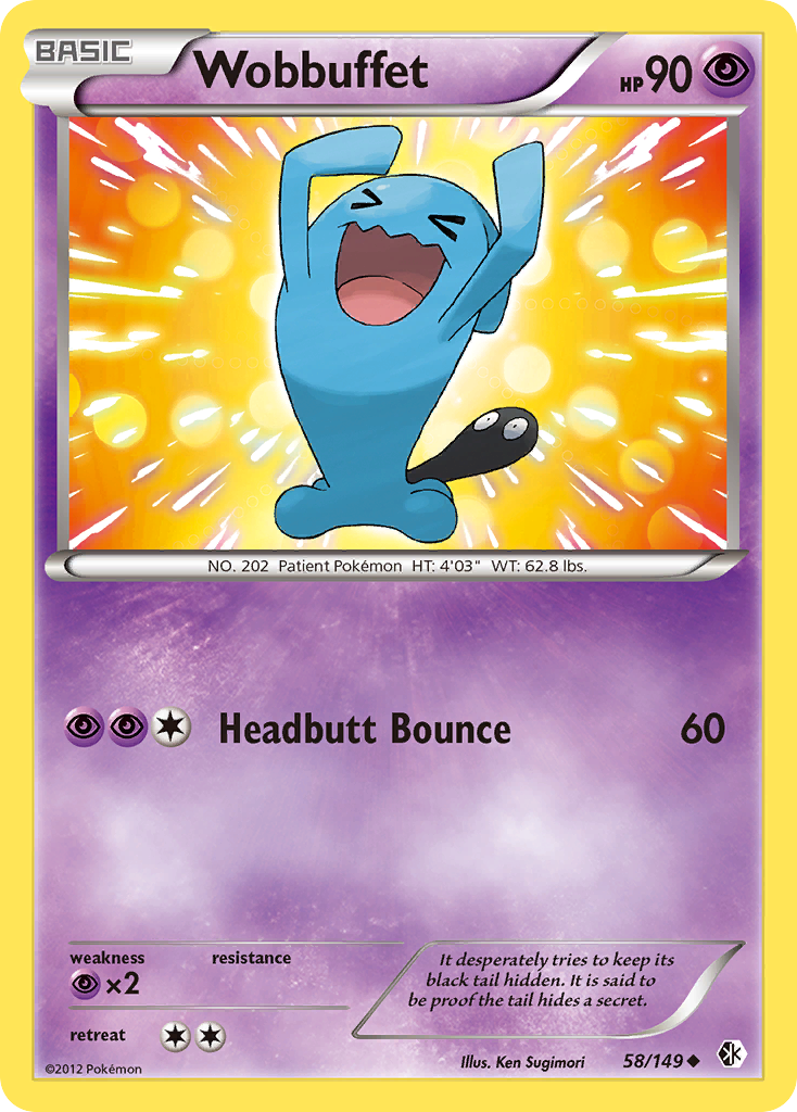 Wobbuffet (58/149) [Black & White: Boundaries Crossed] | Good Games Morley