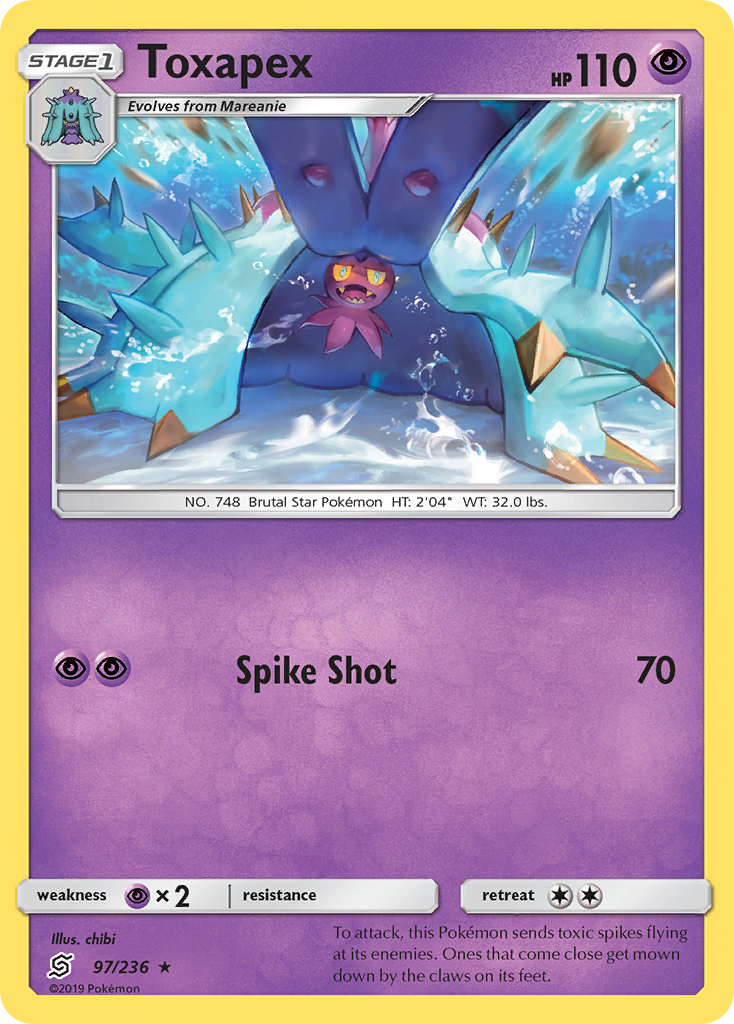 Toxapex (97/236) [Sun & Moon: Unified Minds] | Good Games Morley