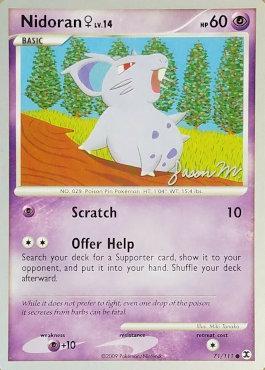 Nidoran♀ LV.14 (71/111) (Queengar - Jason Martinez) [World Championships 2009] | Good Games Morley