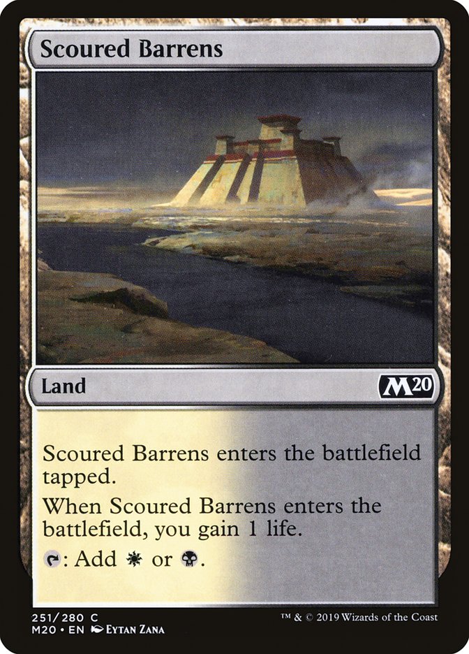 Scoured Barrens [Core Set 2020] | Good Games Morley