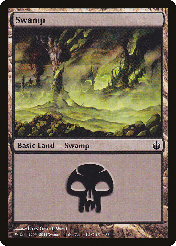 Swamp (151) [Mirrodin Besieged] | Good Games Morley