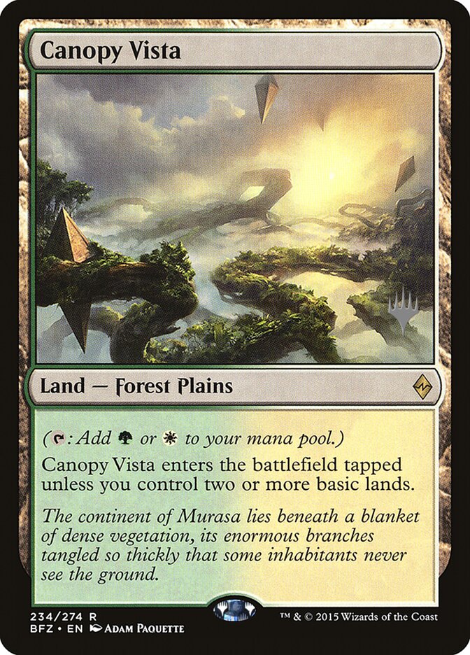 Canopy Vista [Battle for Zendikar Promos] | Good Games Morley