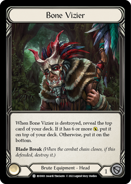 Bone Vizier [RVD003] (Classic Battles: Rhinar vs Dorinthea)  Rainbow Foil | Good Games Morley