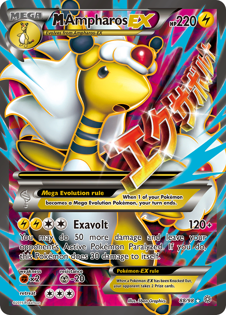M Ampharos EX (88/98) [XY: Ancient Origins] | Good Games Morley
