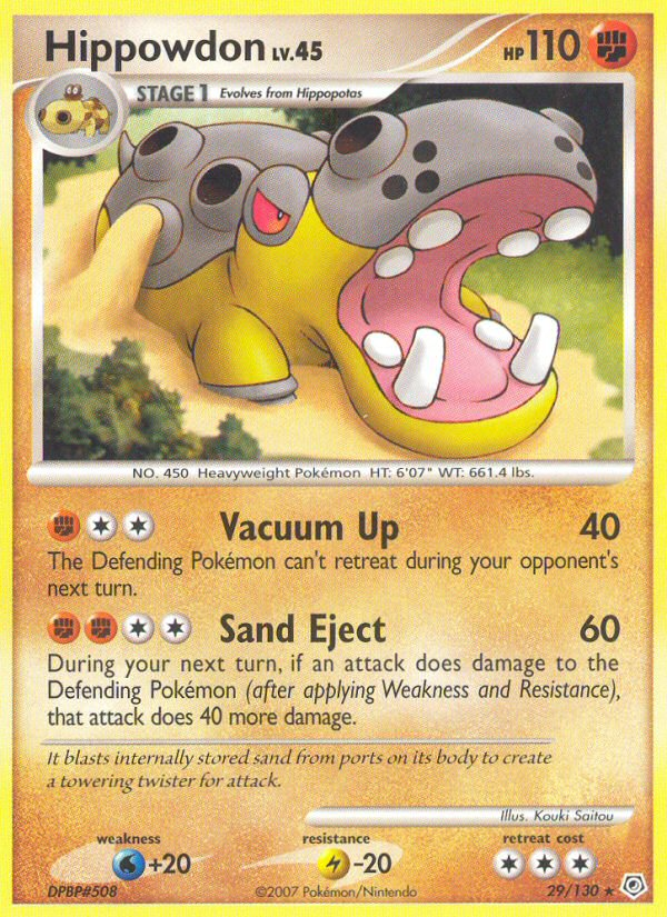 Hippowdon (29/130) [Diamond & Pearl: Base Set] | Good Games Morley