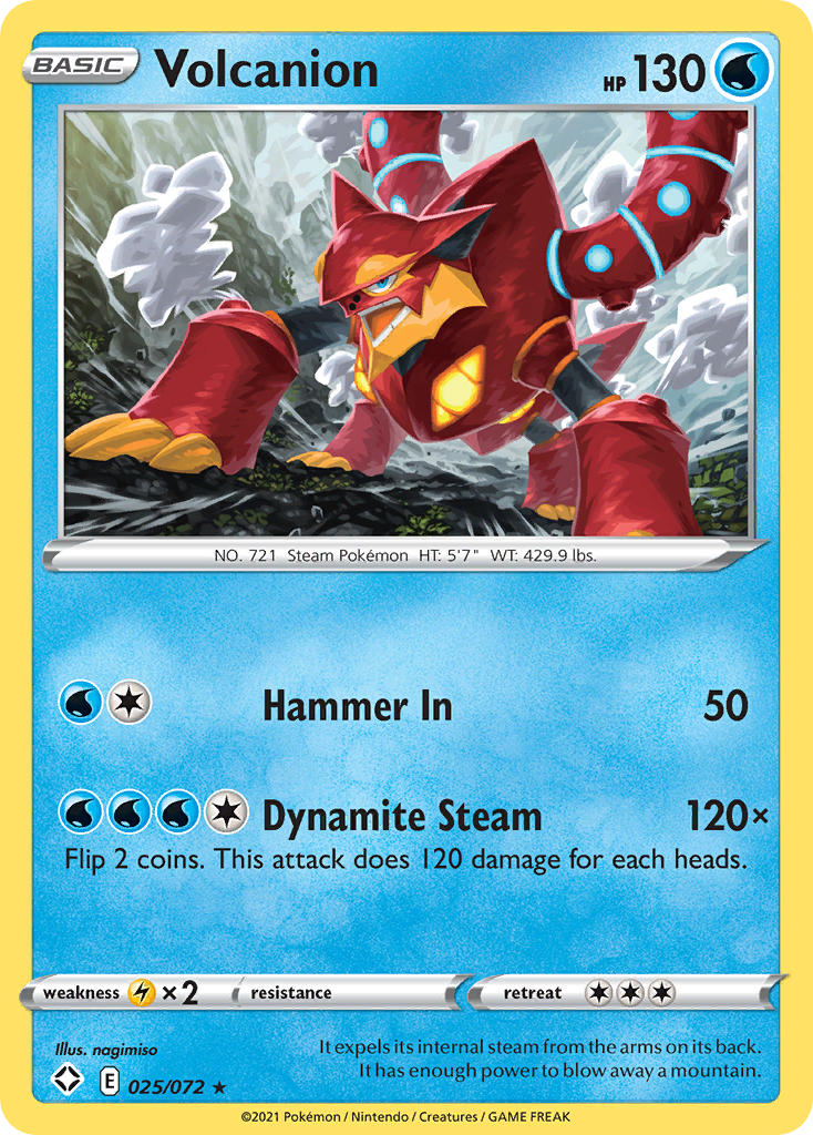 Volcanion (025/072) [Sword & Shield: Shining Fates] | Good Games Morley
