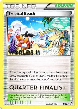 Tropical Beach (BW28) (Quarter Finalist) [Black & White: Black Star Promos] | Good Games Morley